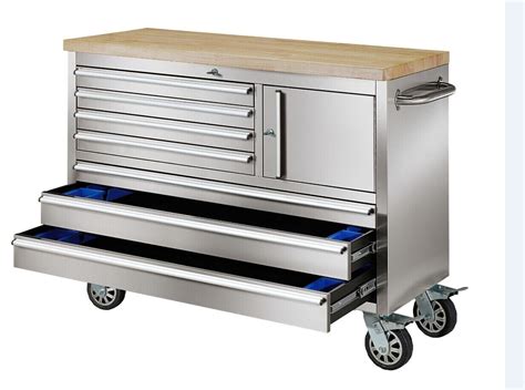 stainless steel roll away tool boxes|best roll around tool chest.